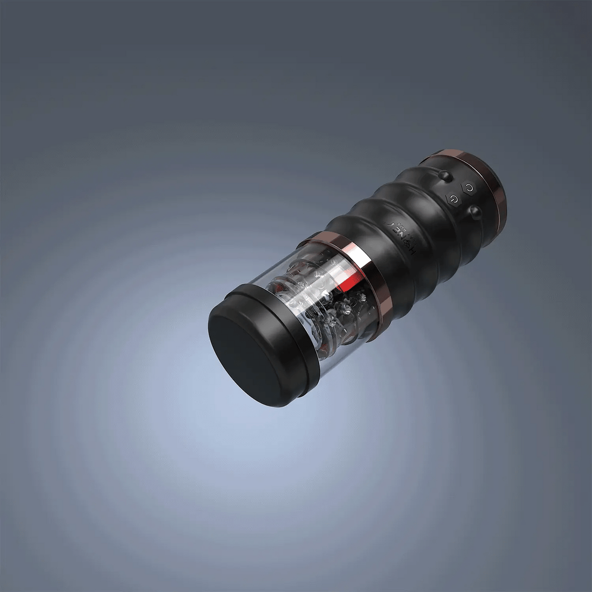 Honey 'Warrior' Auto Thrusting Male Stroker -Black