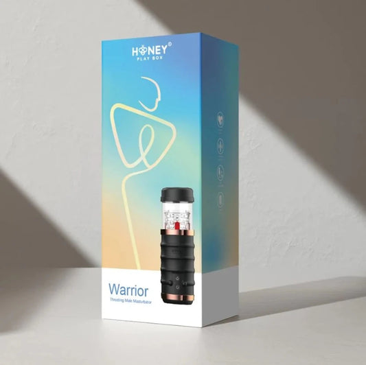 Honey 'Warrior' Auto Thrusting Male Stroker -Black
