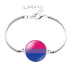 Bisexual Glass Flag Bangle