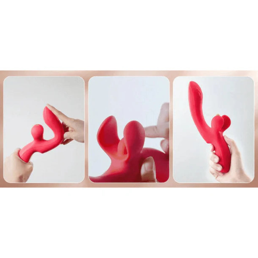 Honey Play Box "Fortexa" App-Enabled Flapping Dual Vibrator