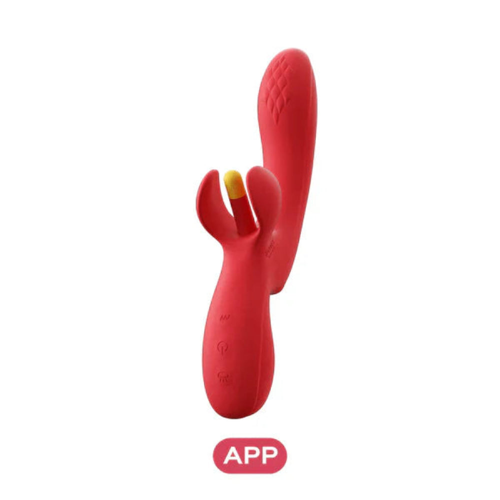 Honey Play Box "Fortexa" App-Enabled Flapping Dual Vibrator