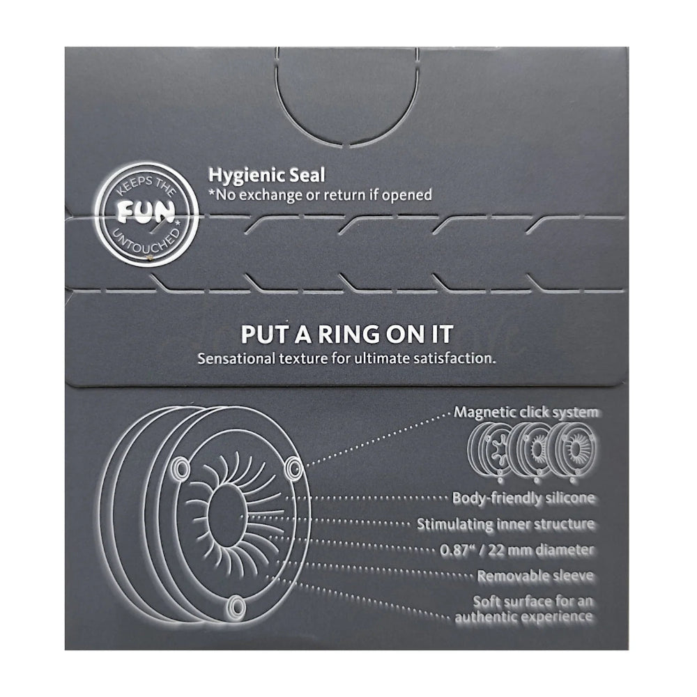 Fun Factory IKU Tight Soft Stroker Masturbator -Black