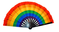 Rainbow Pride Hand Fan - Wooden