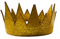 Party Crown Faux Leather - Gold Confetti
