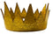 Party Crown Faux Leather - Gold Confetti