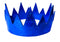 Party Crown Faux Leather - Blue Confetti