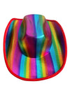 Shiny Rainbow Cowboy Hat