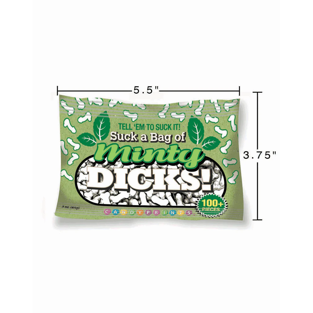 Suck a Bag of 'Minty' Dicks Candy 3oz bag
