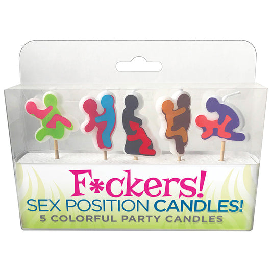 F*ckers! Sex Position Candles -5pc