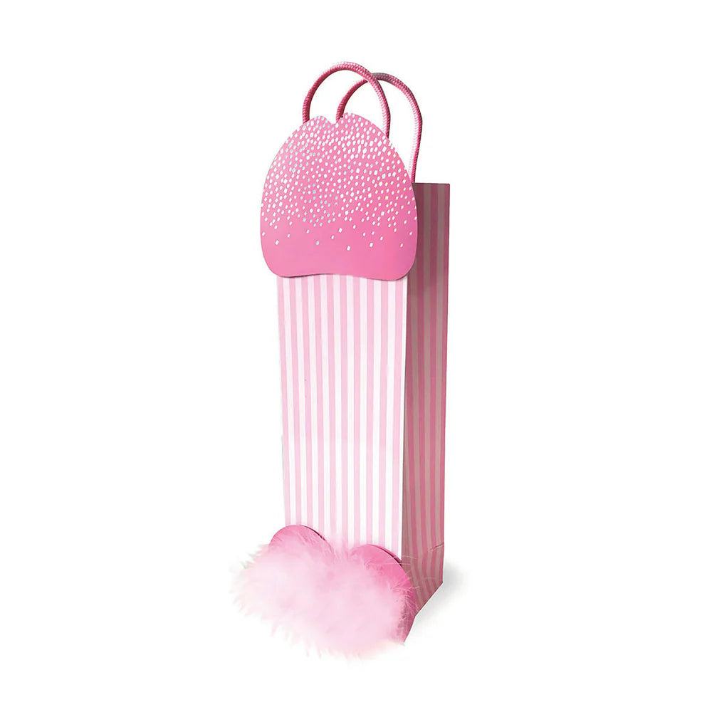Pink Penis Gift Bag w/ feather balls