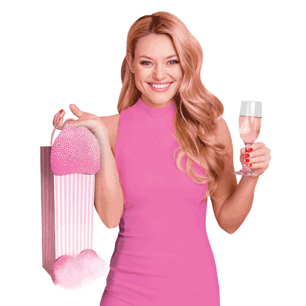 Pink Penis Gift Bag w/ feather balls