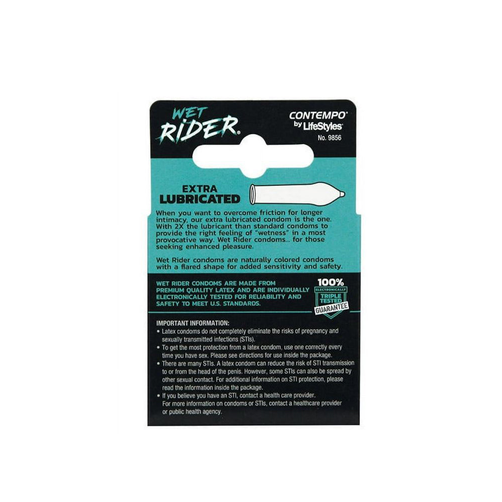 Lifestyles Wet Rider Condoms - 3pk - view 2