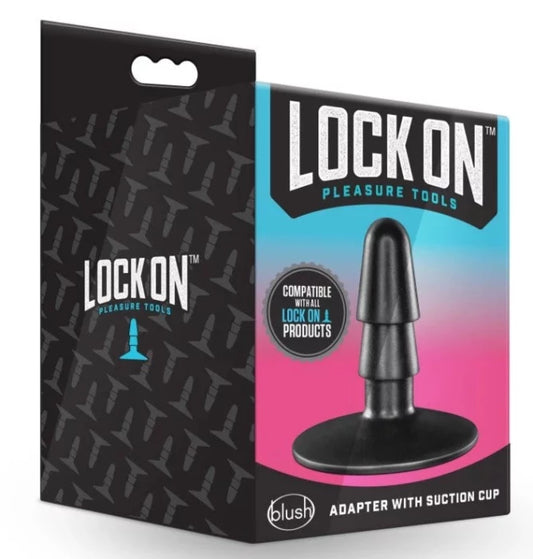 Lock on  "Adapter" With Suction Cup -Black