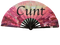 Cunt Pride Hand Fan - Purple, Wooden