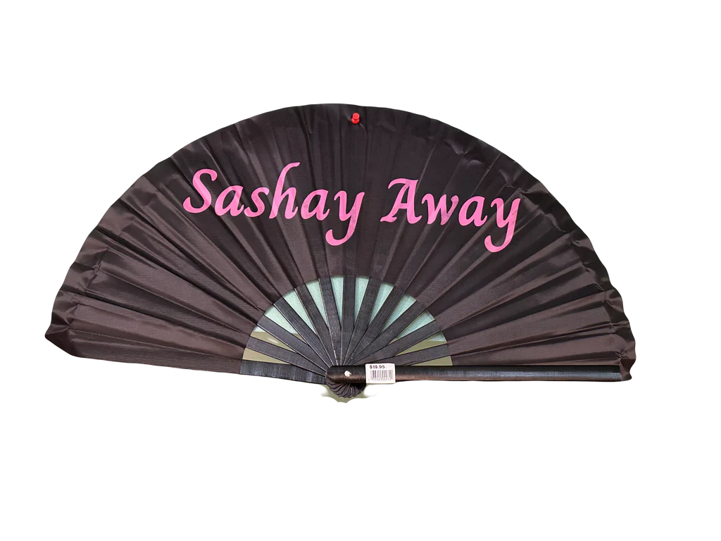 Sashay Away Pride Hand Fan - Wooden
