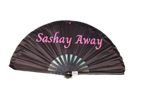 Sashay Away Pride Hand Fan - Wooden