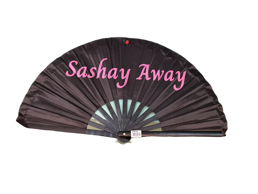 Sashay Away Pride Hand Fan - Wooden