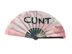 Cunt Pride Hand Fan - Pink, Wooden