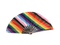 Progress Pride Striped Hand Fan - Wooden