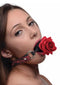 MS ''Full Bloom'' Silicone Ball Gag W/ Rose