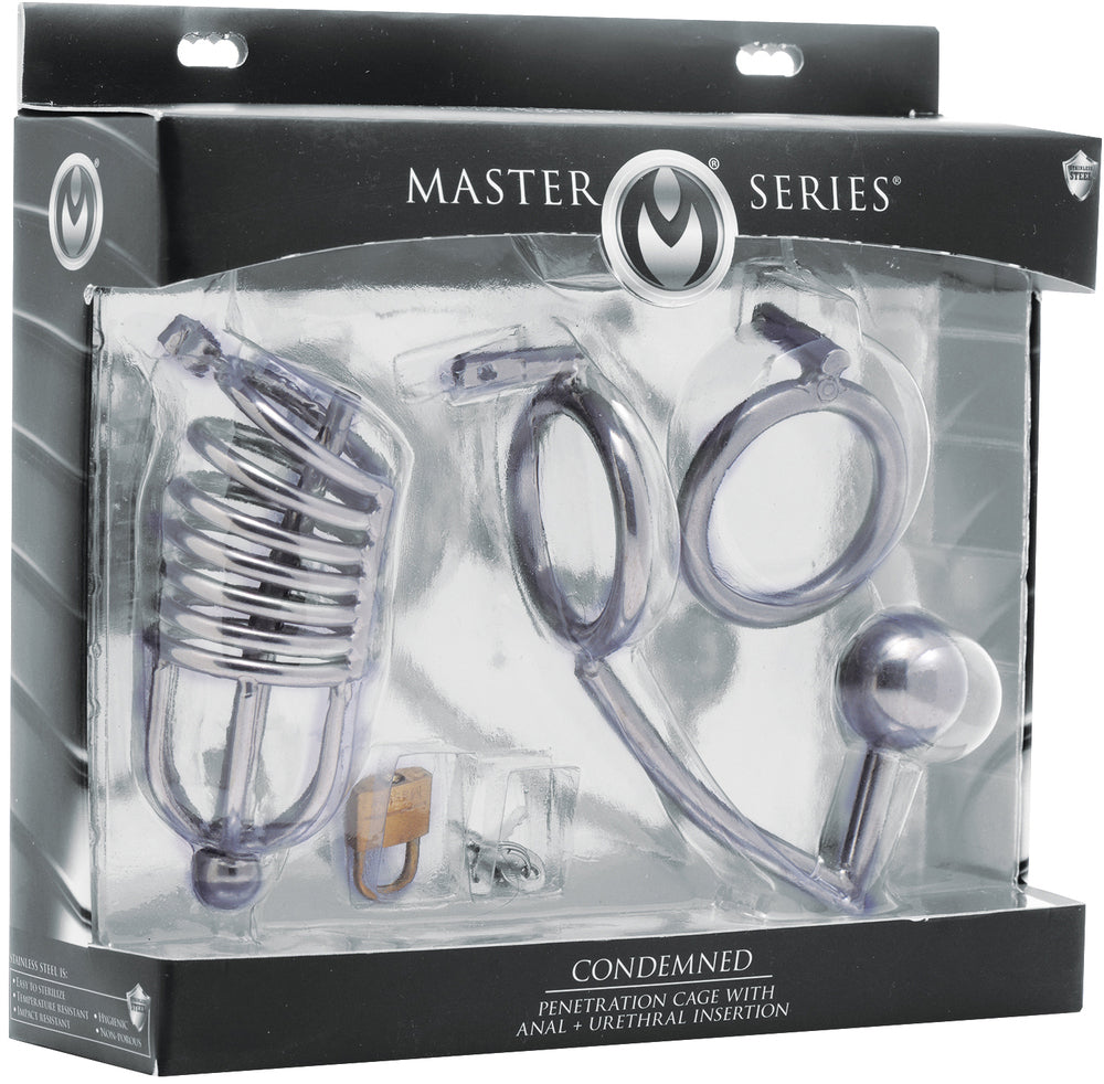 MS Condemned Penetration Cage w/ Anal + Urethral Insertion