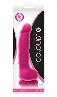 Colours 'Dual Density' 5 inch Dildo -Pink