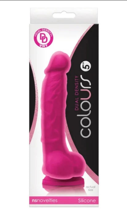 Colours 'Dual Density' 5 inch Dildo -Pink