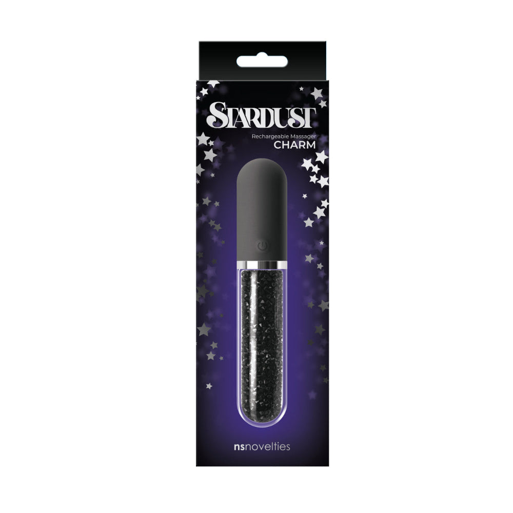 Stardust Charm Large Bullet - Black