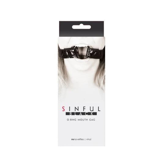 Sinful "O-Ring" Mouth Gag -Black