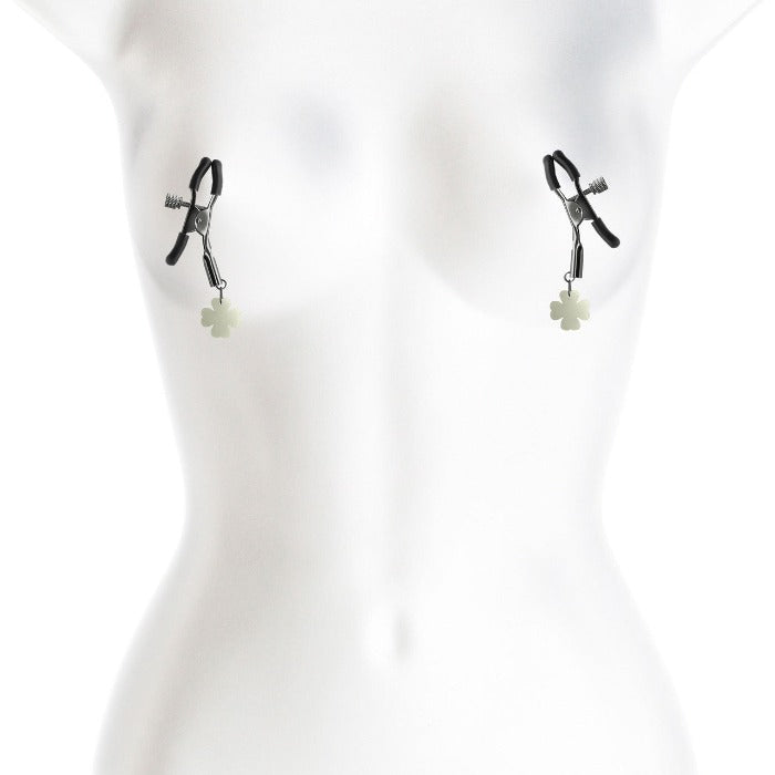 Bound "G4" Glows Nipple Clamps -Gun Metal