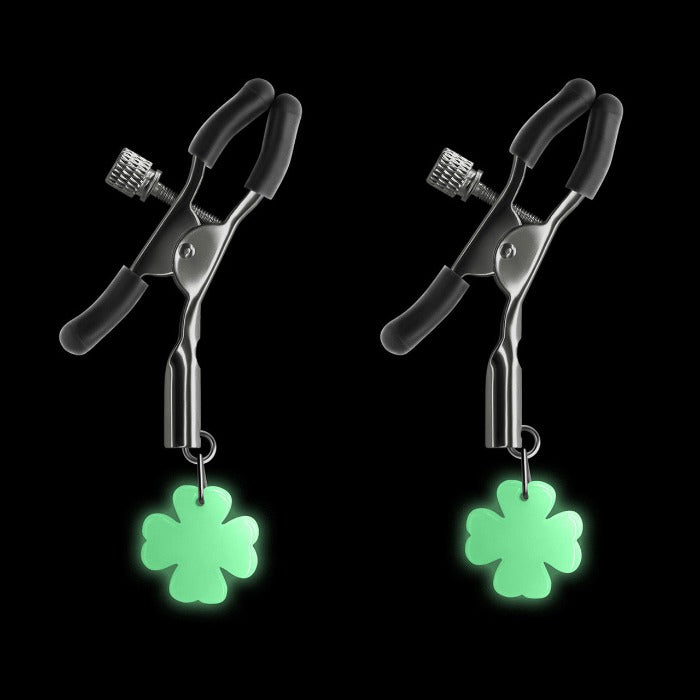 Bound "G4" Glows Nipple Clamps -Gun Metal