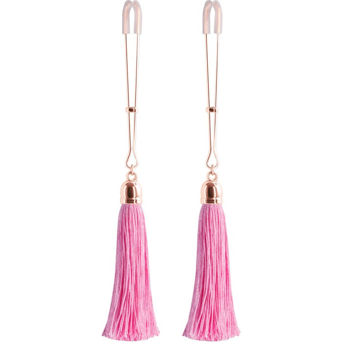 Bound 'T1' Tassel Nipple Clamps –Pink