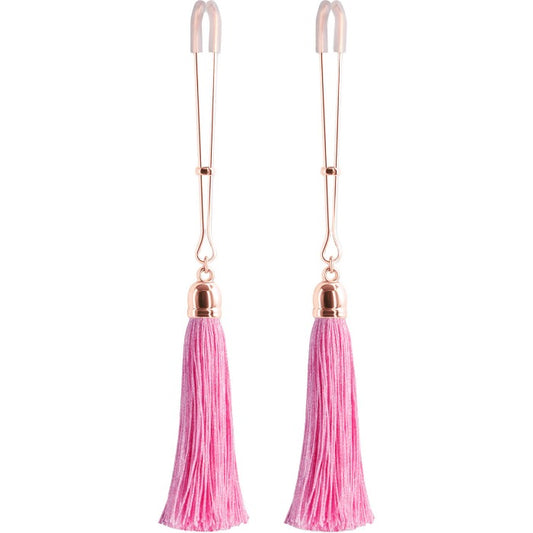 Bound 'T1' Tassel Nipple Clamps –Pink