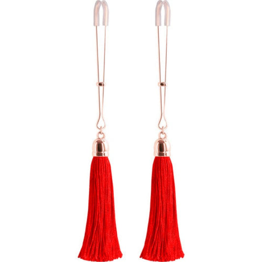 Bound 'T1' Tassel Nipple Clams -Red