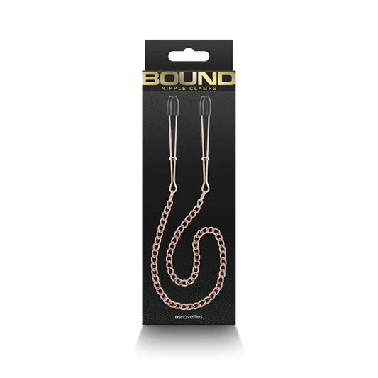 Bound 'DC3' Nipple Clamps -Rose Gold