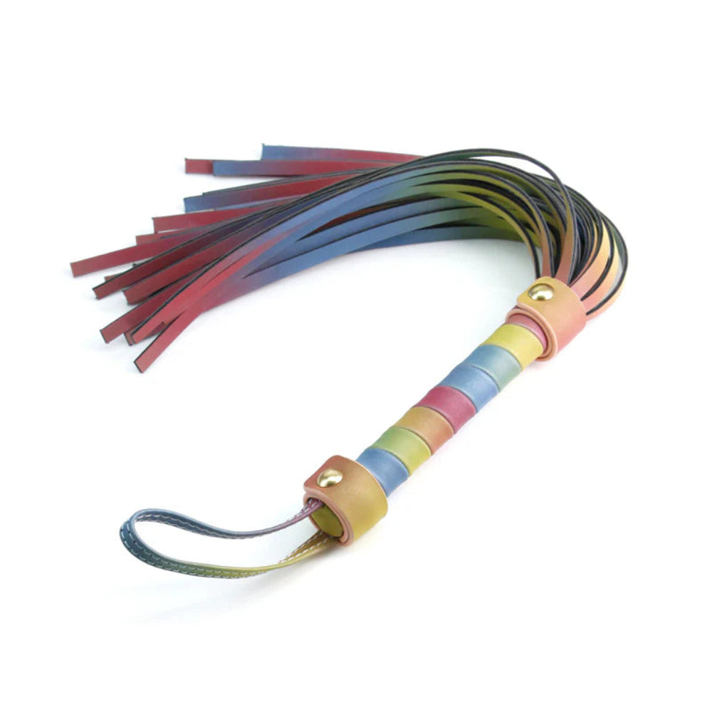Spectra Bondage Flogger -Rainbow
