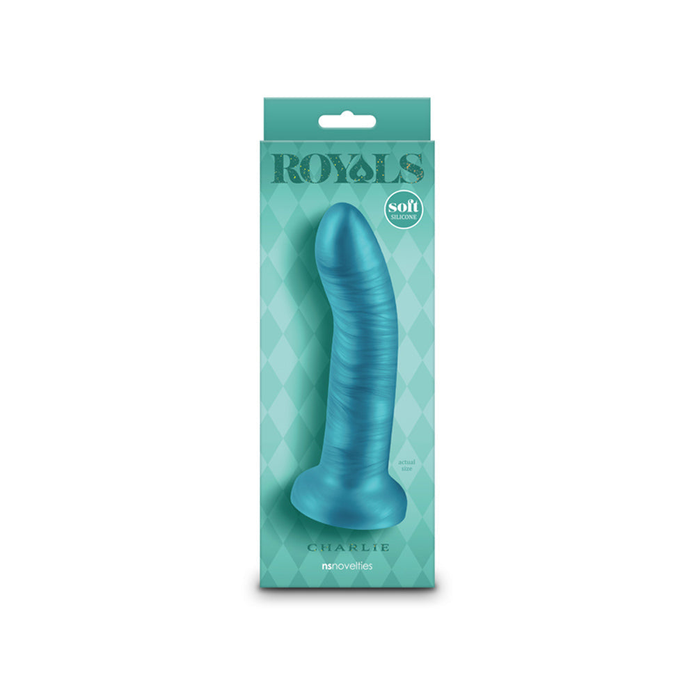 Royals - 6" Charlie Dildo - Metallic Teal
