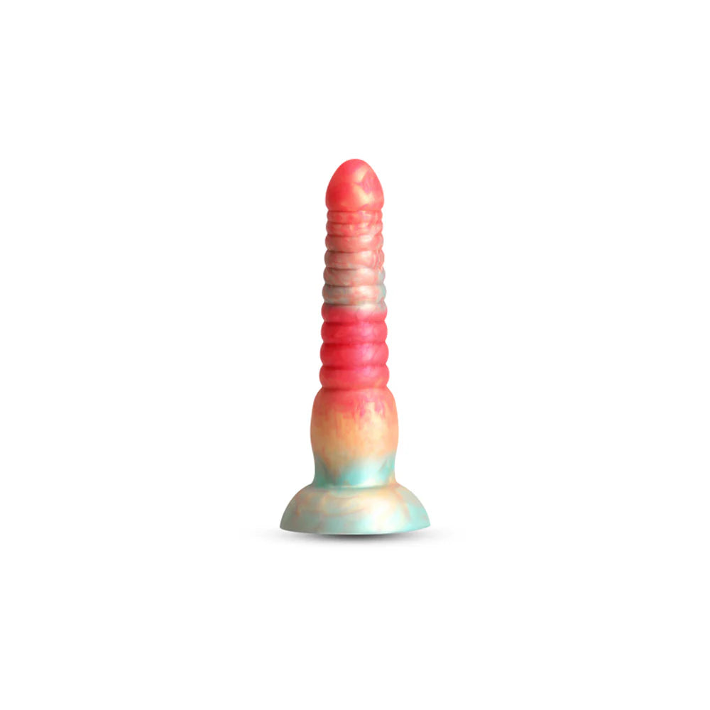 Colours Stacked 6'' Dildo -Red/Gold