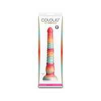 Colours Stacked 9" Dildo -Red/Gold