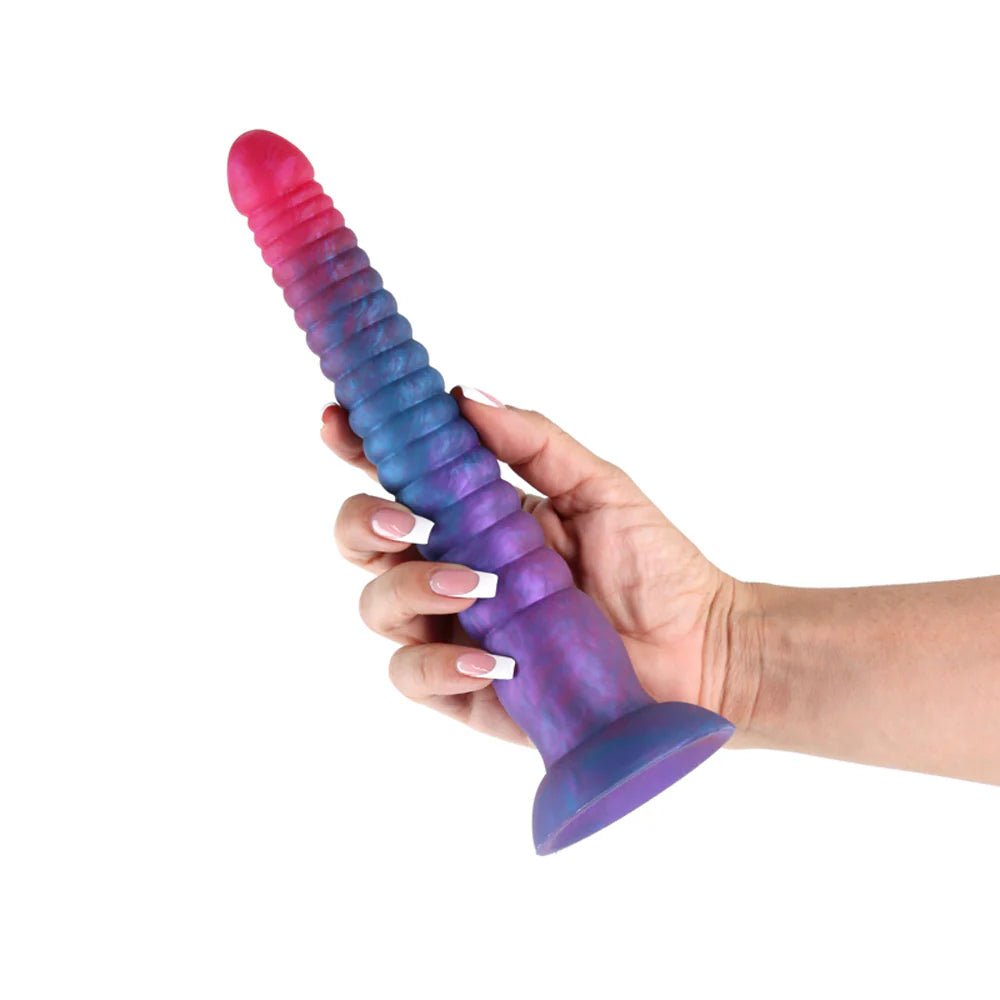 Colours Stacked 9'' Dildo -Pink/Blue