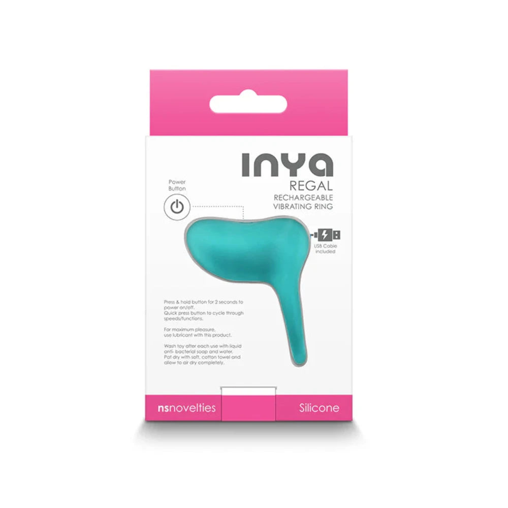 Inya "Regal" Vibrating Cock Ring -Teal