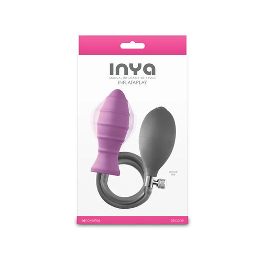 INYA 'InflataPlay' Anal Plug -Pink/Grey