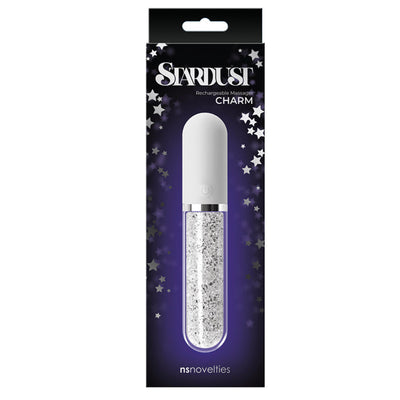 Stardust Charm Large Bullet - White