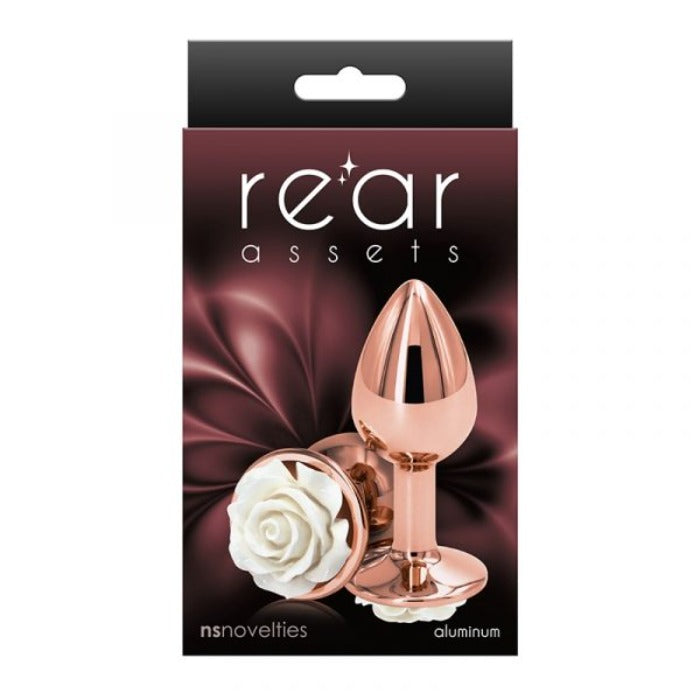 Rear Assets Rose "Small" White Rose/Gold