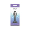 Rear Assets &quot;Clover&quot; Anal Plug -Gunmetal