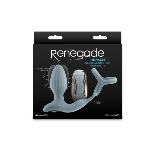 Renegade 'Pinnacle' Gyrating Anal Vibe -Gray