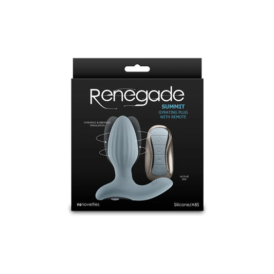 Renegade 'Summit' Rotating Anal Vibe -Gray