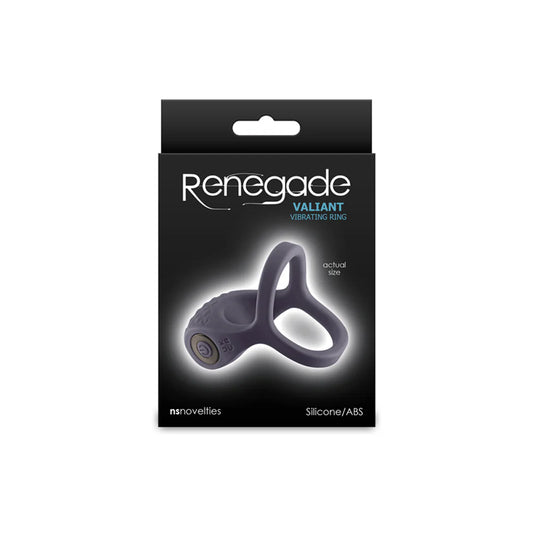 Renegade 'Valiant' Cock Ring Vibe -Gray