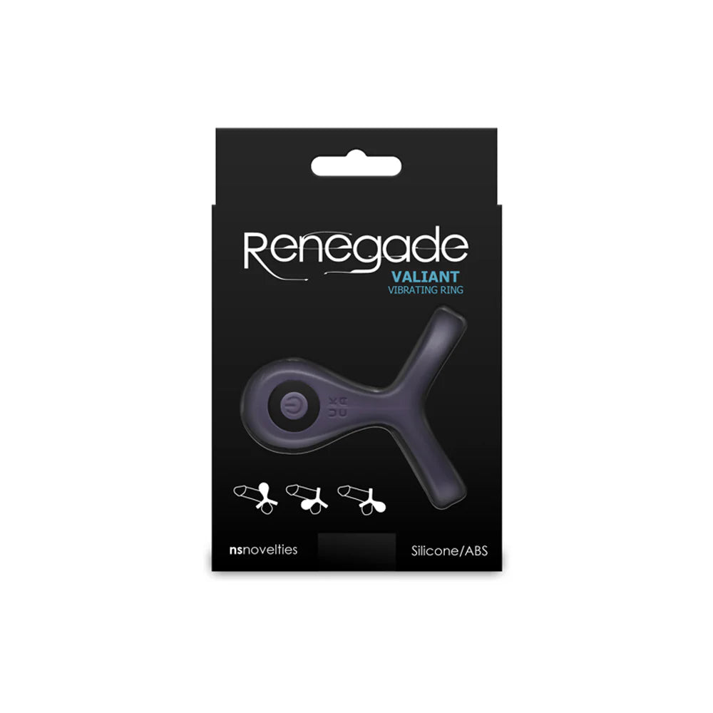 Renegade 'Valiant' Cock Ring Vibe -Gray