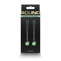 Bound "G1" Glows Nipple Clamps -Gun Metal